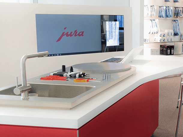 Bosch Melitta Kit de remplacement basics de 0,5 m de tuyau à lait et brosse de nettoyage pour machines à café Jura Saeco Siemens 